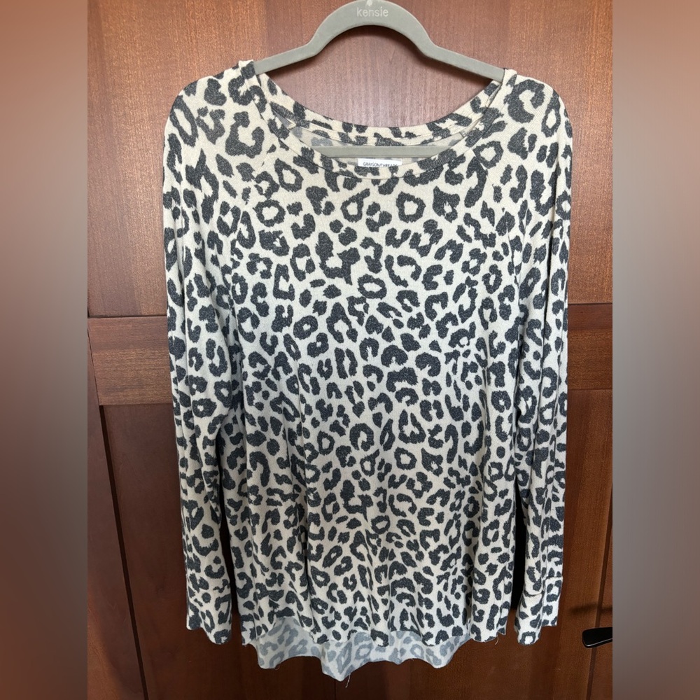Grayson Threads Leopard/Cheetah Top - XL